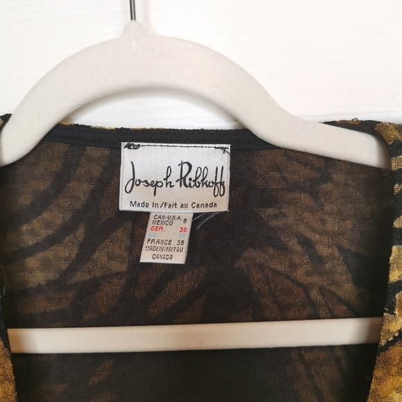 Vintage Joseph Ribkoff  Pattern Zipper Jacket - Picture 4 of 8